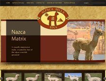 Tablet Screenshot of alpacabellafina.com